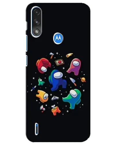 Чехол для Motorola E7 Power с картинкой «Among Us космос» Чехол для Motorola E7 Power с картинкой «Among Us космос»