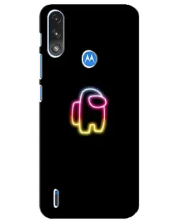 Чехол для Motorola E7 Power с картинкой «Among Us градиент» Чехол для Motorola E7 Power с картинкой «Among Us градиент»