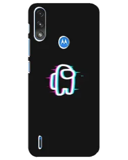 Чехол для Motorola E7 Power с картинкой «Among Us неон» Чехол для Motorola E7 Power с картинкой «Among Us неон»