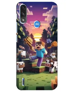 Чохол для Motorola E7 Power з картинкою «Стів на фермі»
