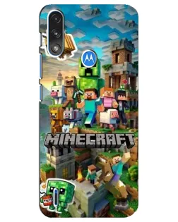 Чохол для Motorola E7 Power з картинкою «Замок Minecraft»