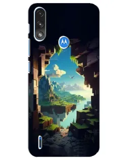 Чохол для Motorola E7 Power з картинкою «Вид з печери»