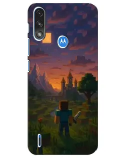 Чохол для Motorola E7 Power з картинкою «Стів біля вежі»