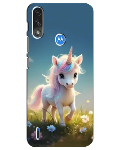 Чехол для Motorola E7 Power с картинкой «Единорог на поляне» Чехол для Motorola E7 Power с картинкой «Единорог на поляне»