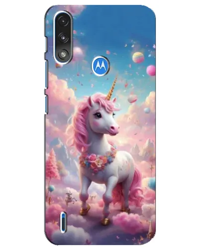 Чехол для Motorola E7 Power с картинкой «Единорог среди облаков» Чехол для Motorola E7 Power с картинкой «Единорог среди облаков»