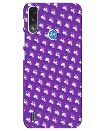 Чехол для Motorola E7 Power с картинкой «Единороги на фиолетовом» Чехол для Motorola E7 Power с картинкой «Единороги на фиолетовом»