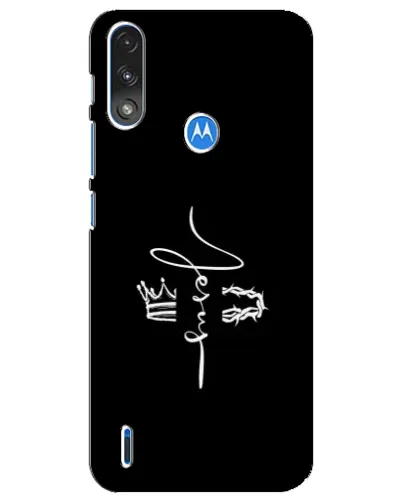 Чехол для Motorola E7 Power с картинкой «Король Славы Jesus»