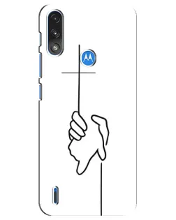 Чехол для Motorola E7 Power с картинкой «Рука держит» Чехол для Motorola E7 Power с картинкой «Рука держит»