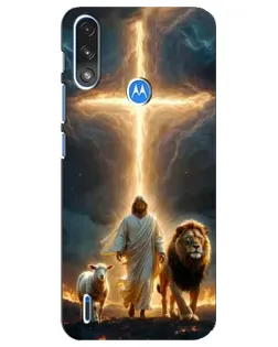Чехол для Motorola E7 Power с картинкой «Лев Иуды и Свет» Чехол для Motorola E7 Power с картинкой «Лев Иуды и Свет»