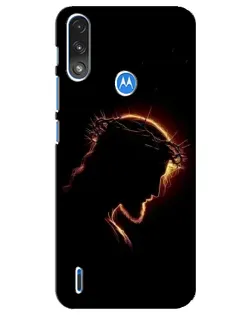 Чехол для Motorola E7 Power с картинкой «Терновый венец»