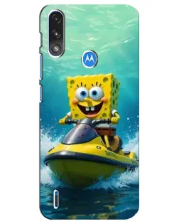 Чохол для Motorola E7 Power з картинкою «Спанч Боб на гідроциклі» Чохол для Motorola E7 Power з картинкою «Спанч Боб на гідроциклі»