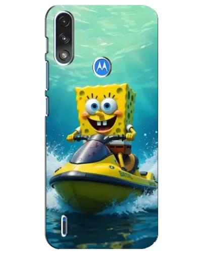 Чехол для Motorola E7 Power с картинкой «Спанч Боб на гидроцикле» Чехол для Motorola E7 Power с картинкой «Спанч Боб на гидроцикле»