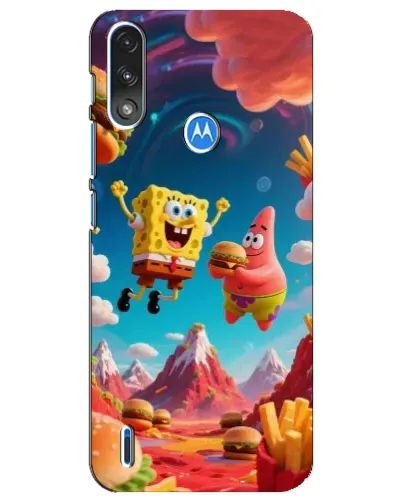 Чехол для Motorola E7 Power с картинкой «Космический фастфуд» Чехол для Motorola E7 Power с картинкой «Космический фастфуд»