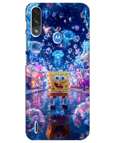 Чехол для Motorola E7 Power с картинкой «Неоновый океан» Чехол для Motorola E7 Power с картинкой «Неоновый океан»