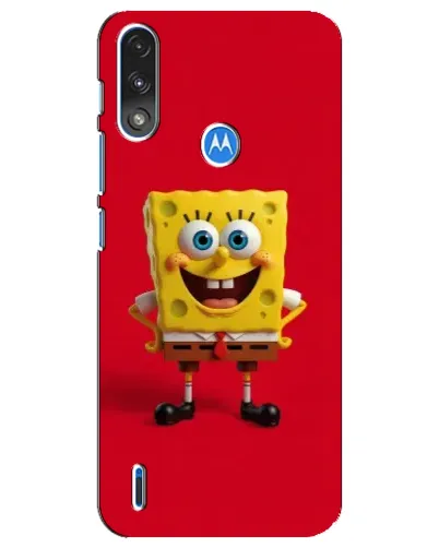 Чехол для Motorola E7 Power с картинкой «Спанч Боб на красном» Чехол для Motorola E7 Power с картинкой «Спанч Боб на красном»