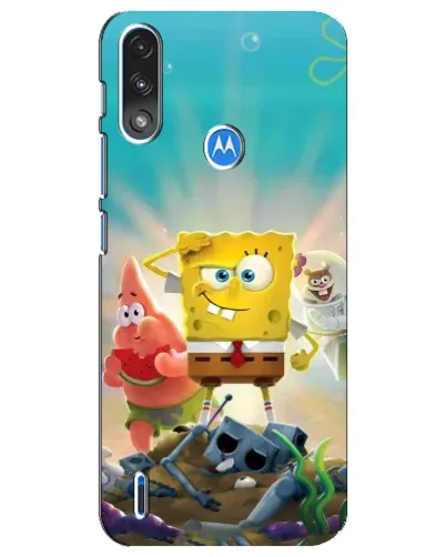 Чехол для Motorola E7 Power с картинкой «Спанч Боб победитель» Чехол для Motorola E7 Power с картинкой «Спанч Боб победитель»