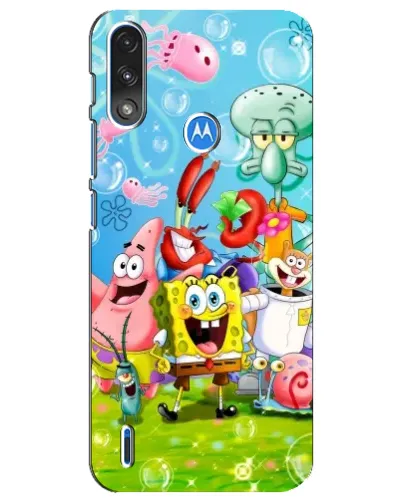 Чехол для Motorola E7 Power с картинкой «Губка Боб и друзья» Чехол для Motorola E7 Power с картинкой «Губка Боб и друзья»