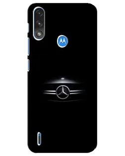 Чехол для Motorola E7 Power с картинкой «Mercedes — абстрактные линии»