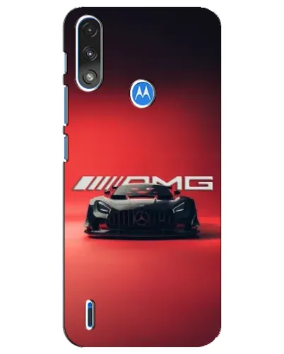 Чехол для Motorola E7 Power с картинкой «Mercedes AMG — красная линия»