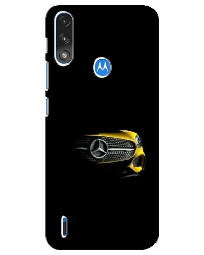 Чехол для Motorola E7 Power с картинкой «Mercedes — ретро стиль»