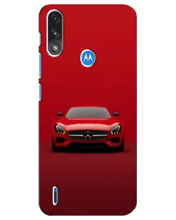 Чехол для Motorola E7 Power с картинкой «Красный Mercedes AMG»