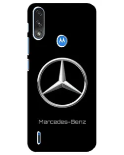 Чехол для Motorola E7 Power с картинкой «Mercedes Silver Logo»