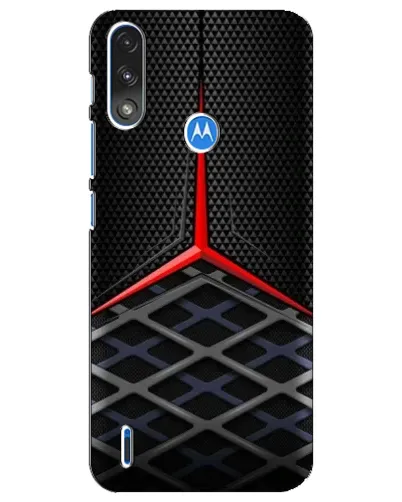 Чехол для Motorola E7 Power с картинкой «Mercedes Carbon Grid»