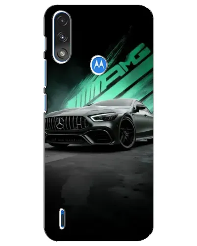 Чехол для Motorola E7 Power с картинкой «Темный Mercedes AMG»