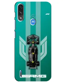 Чехол для Motorola E7 Power с картинкой «Mercedes AMG Petronas»