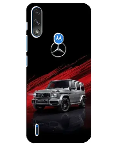 Чехол для Motorola E7 Power с картинкой «Mercedes G-Class красный»