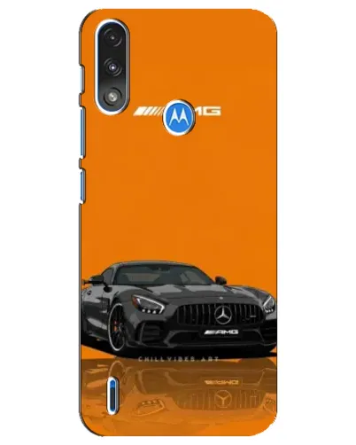 Чехол для Motorola E7 Power с картинкой «Оранжевый Mercedes AMG»