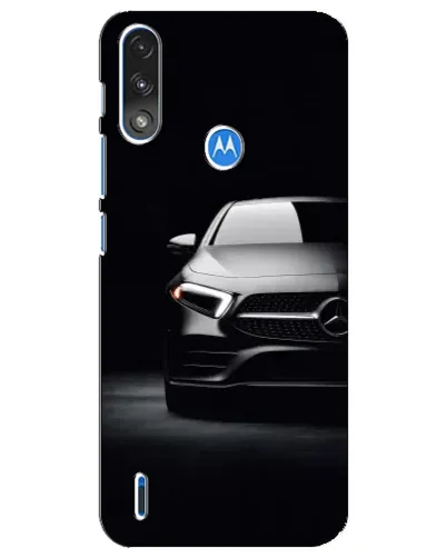 Чехол для Motorola E7 Power с картинкой «Свет фар Mercedes»