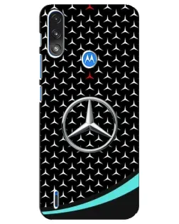Чехол для Motorola E7 Power с картинкой «Mercedes — бирюзовый акцент»