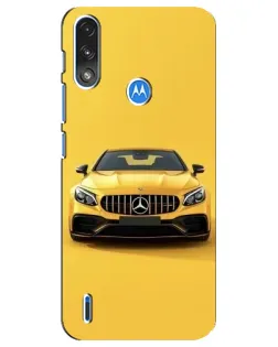 Чехол для Motorola E7 Power с картинкой «Желтый Mercedes GT»