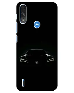 Чехол для Motorola E7 Power с картинкой «Mercedes — силуэт авто» Чехол для Motorola E7 Power с картинкой «Mercedes — силуэт авто»