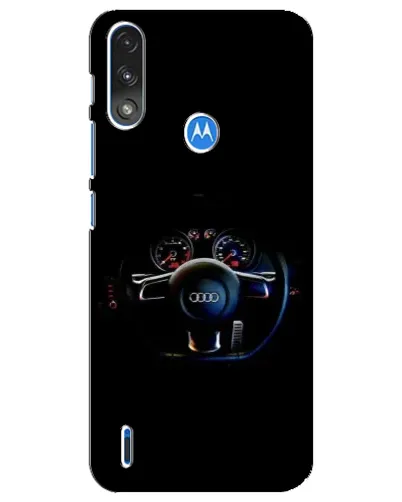 Чехол для Motorola E7 Power с картинкой «Салон Audi — руль» Чехол для Motorola E7 Power с картинкой «Салон Audi — руль»