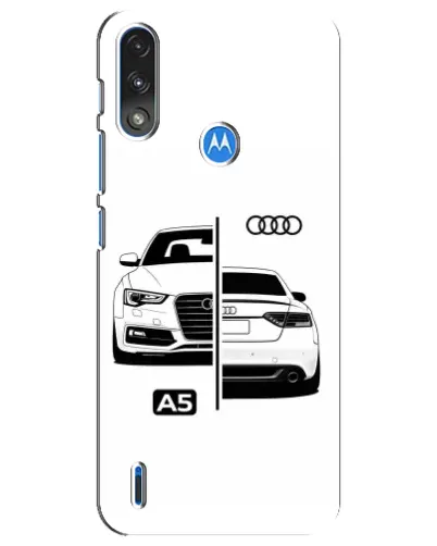 Чехол для Motorola E7 Power с картинкой «Audi — контрастный дизайн» Чехол для Motorola E7 Power с картинкой «Audi — контрастный дизайн»