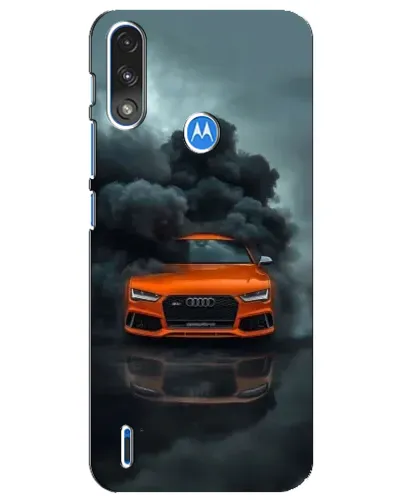 Чехол для Motorola E7 Power с картинкой «Audi в облаках дыма» Чехол для Motorola E7 Power с картинкой «Audi в облаках дыма»