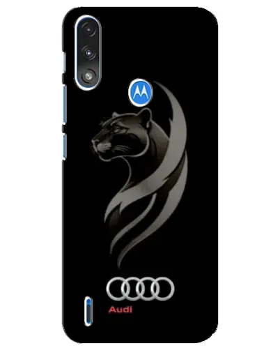 Чехол для Motorola E7 Power с картинкой «Графика — пантера и Audi» Чехол для Motorola E7 Power с картинкой «Графика — пантера и Audi»