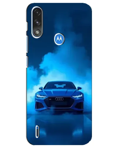 Чехол для Motorola E7 Power с картинкой «Audi — голубая энергия» Чехол для Motorola E7 Power с картинкой «Audi — голубая энергия»