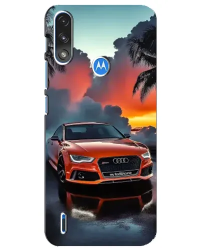 Чехол для Motorola E7 Power с картинкой «Audi — закат» Чехол для Motorola E7 Power с картинкой «Audi — закат»