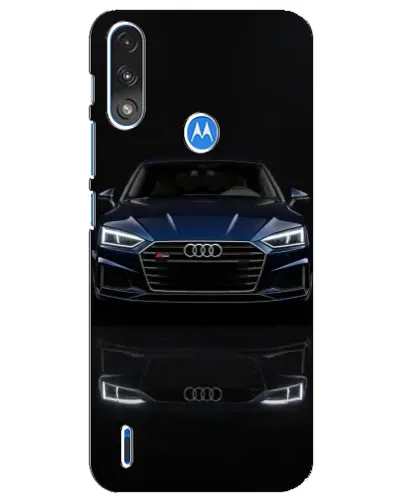 Чехол для Motorola E7 Power с картинкой «Audi — ночное отражение» Чехол для Motorola E7 Power с картинкой «Audi — ночное отражение»