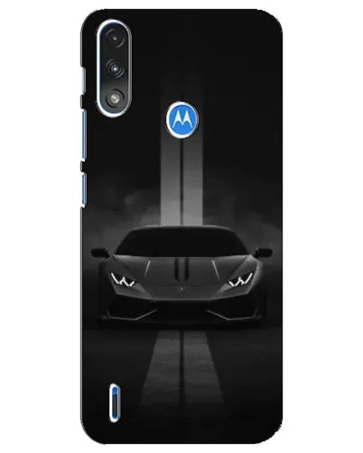 Чехол для Motorola E7 Power с картинкой «Lamborghini симметрия дорог»