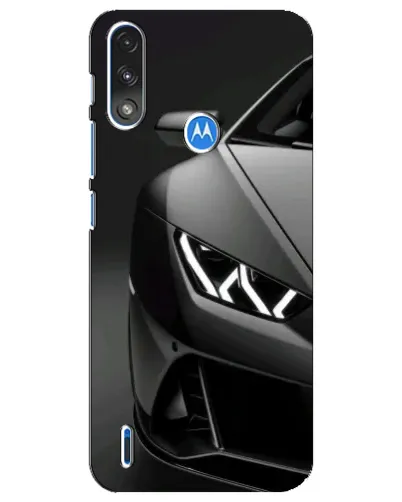 Чехол для Motorola E7 Power с картинкой «Lamborghini фары детализация»