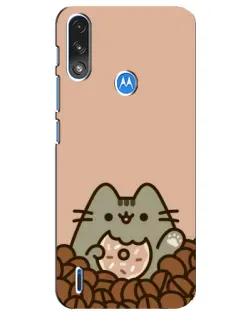 Чохол для Motorola E7 Power з картинкою «Кавовий Пушин»