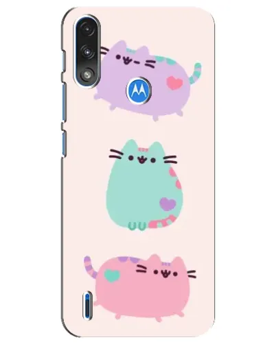 Чехол для Motorola E7 Power с картинкой «Pusheen трио» Чехол для Motorola E7 Power с картинкой «Pusheen трио»
