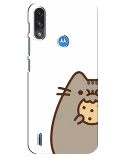 Чохол для Motorola E7 Power з картинкою «Пушин з печивом»