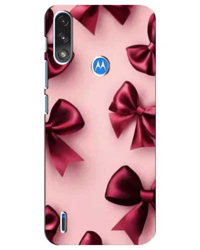 Чехол для Motorola E7 Power с картинкой «Бордовый атлас»