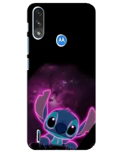 Чехол для Motorola E7 Power с картинкой «Неоновый Stitch» Чехол для Motorola E7 Power с картинкой «Неоновый Stitch»