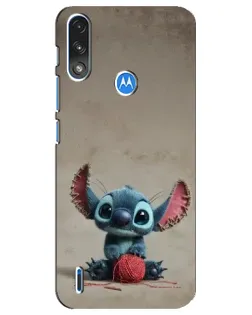 Чехол для Motorola E7 Power с картинкой «Стич на коричневом фоне» Чехол для Motorola E7 Power с картинкой «Стич на коричневом фоне»